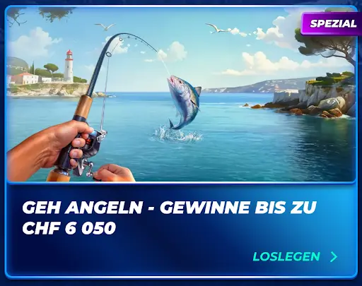 BassBet Aktion – Angeln am Meer mit Gewinnchance bis zu 6 050 CHF